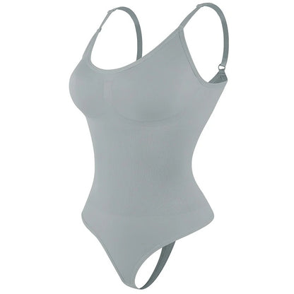 Seamless Shapewear Bodysuit with Adjustable Straps – Tummy Control & Natural Lift