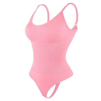 Seamless Shapewear Bodysuit with Adjustable Straps – Tummy Control & Natural Lift